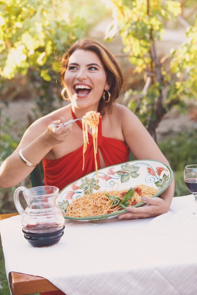 APEventDesign | Beautiful Maryla eating Pasta!